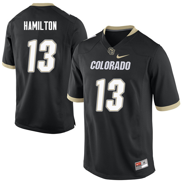 Men #13 Shamar Hamilton Colorado Buffaloes College Football Jerseys Sale-Black